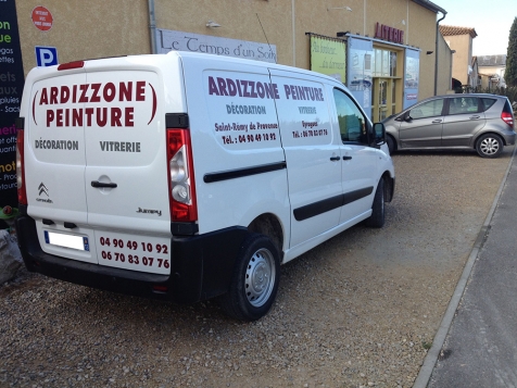 Habillage de véhicule utilitaire pour Ardizzone Peinture à Saint-Rémy de Provence